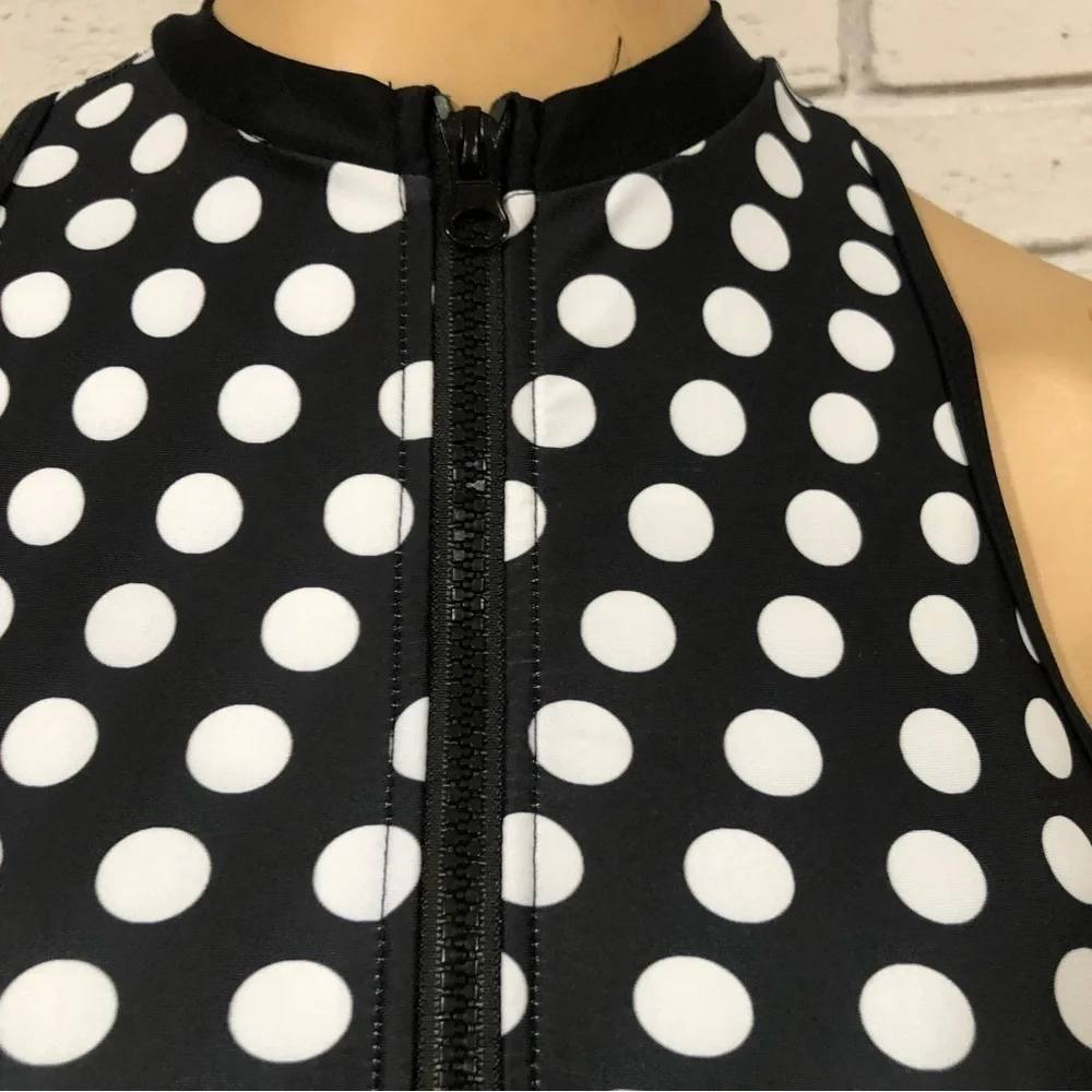 Polka Dot Women’s Sleeveless‎ Swim Top
